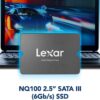 Lexar NQ100 480GB 2.5 SATA III Internal SSD Solid State Drive Up to 550MB s Read LNQ100X480G RNNNU 1