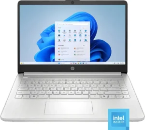 HP 14" Laptop | Intel N150, 4GB RAM, 128GB UFS – Natural Silver