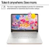 HP 14" Laptop | Intel N150, 4GB RAM, 128GB UFS – Pale Rose Gold - Image 12