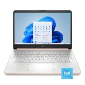 HP 14" Laptop | Intel N150, 4GB RAM, 128GB UFS – Pale Rose Gold