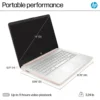 HP 14" Laptop | Intel N150, 4GB RAM, 128GB UFS – Pale Rose Gold - Image 6