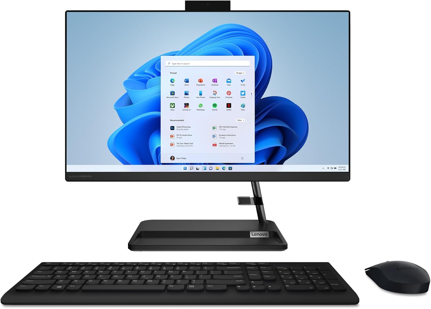 Lenovo IdeaCentre 3i 21.5" All-in-One Desktop – Intel Core i3-1215U 8GB RAM 256GB SSD Windows 11 Home