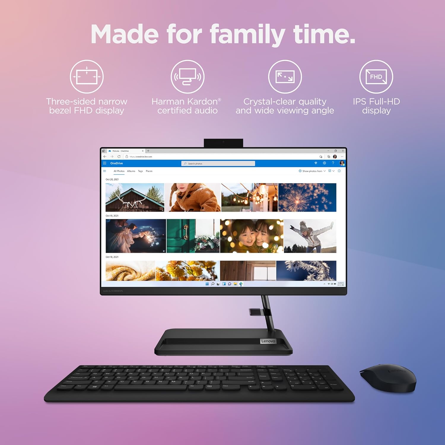 Lenovo IdeaCentre 3i 21.5" All-in-One Desktop – Intel Core i3-1215U 8GB RAM 256GB SSD Windows 11 Home - Image 8