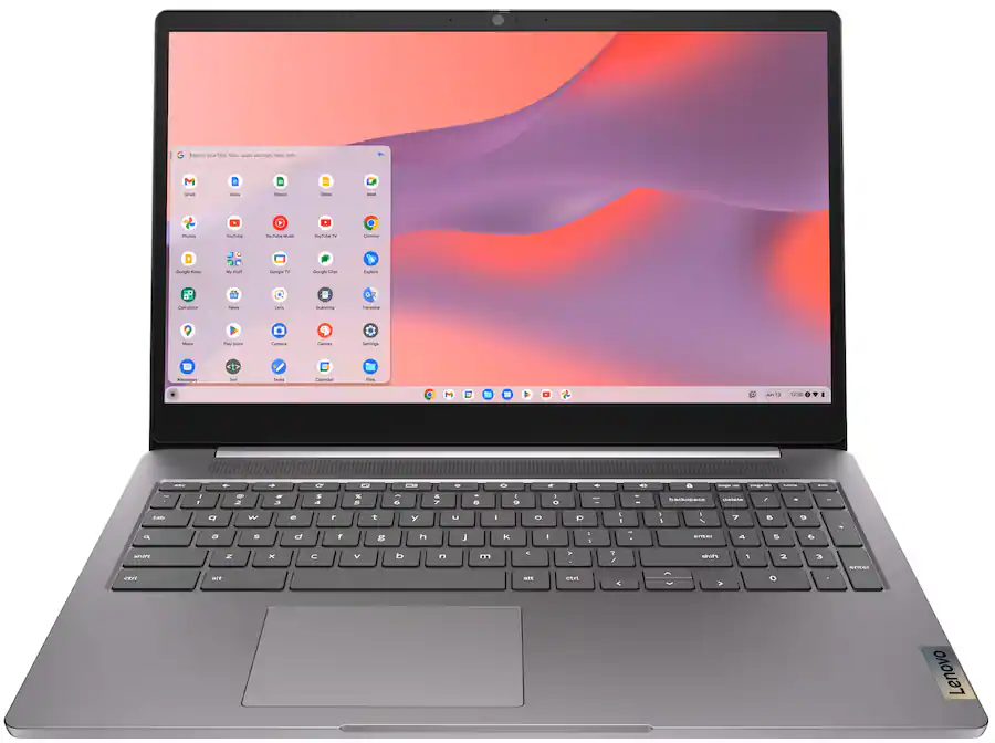 Lenovo IdeaPad 3i Chromebook 15.6" Full HD Laptop – Intel Celeron, 4GB RAM, 64GB eMMC, Arctic Grey