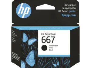 HP 667 Black Original Ink Advantage Cartridge image 1